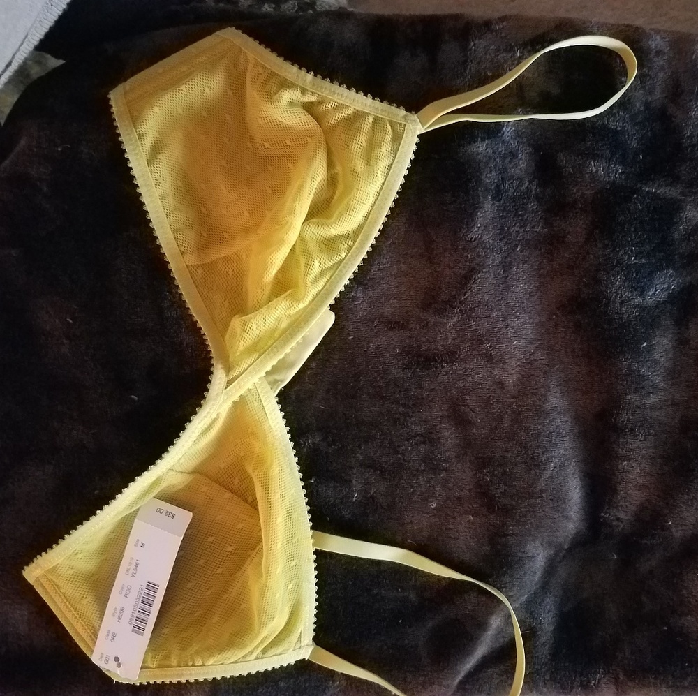 J. CREW BRALETTE Mustard yellow NWT